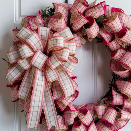 Fall/Autumn Season Ribbon Wreath